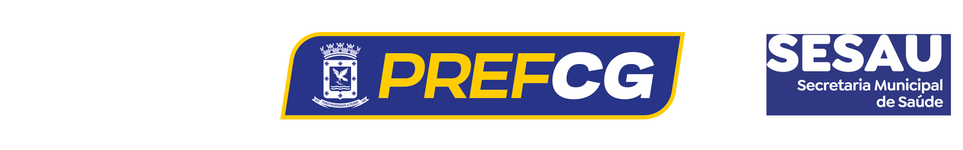 Logos AGETEC e PrefCG e Sesau